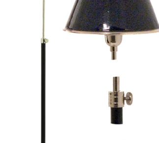 Επιδαπέδιο Φωτιστικό Πτυσσόμενη Βάση Νίκελ/Σμάλτος 160cm