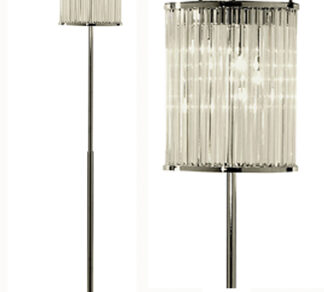 Επιδαπέδιο Φωτιστικό Κρυστάλινος Κύλινδρος