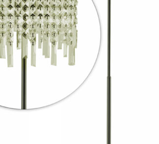 Επιδαπέδιο Φωτιστικό Κρυστάλινο Οβαλ Καπέλο