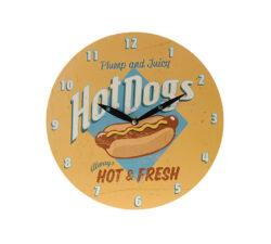 Ρολόι Τοίχου 2 σχέδια (Bbq + Hot Dog) 28cm
