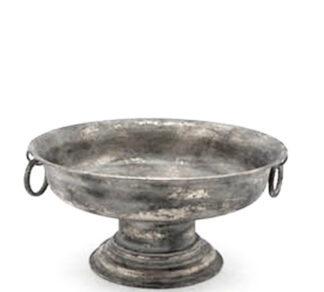 Μεταλλική κουπ αντικέ Ασημί 20cm