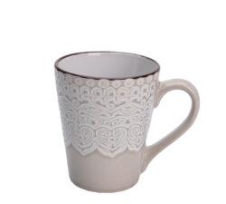 Κούπα stoneware σχέδιο δαντέλα