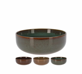 Μπόλ stoneware "reactive glaze",3χρμ., 15.5x6cm