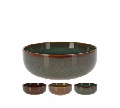 Μπόλ stoneware "reactive glaze",3χρμ., 15.5x6cm