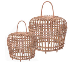 Σετ/2 Καπέλα Bamboo για φωτιστκό οροφής
