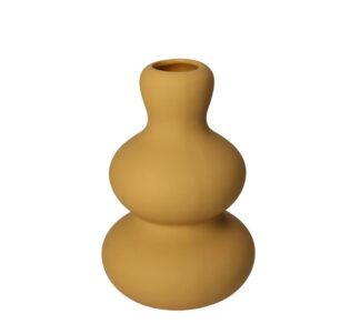 Κεραμικό βάζο "Μινιμαλ" σε χρώμα ώχρας