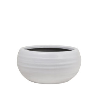 Στρογγυλό κεραμικό μπολ λευκό