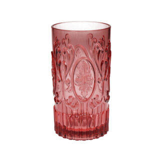 Ακρυλικό ποτήρι σωλήνας vintage pink