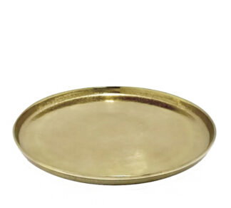 Δίσκος από χυτό αλουμίνιο με χείλος χρυσό χρ.