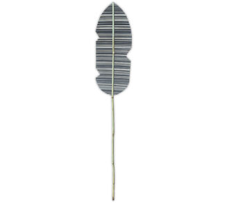 Διακοσμητικό φύλλο Bamboo φυσ./μαύρο χρ.