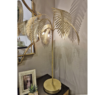 Επιτραπέζια λάμπα "Palm" σε χρυσό χρ.