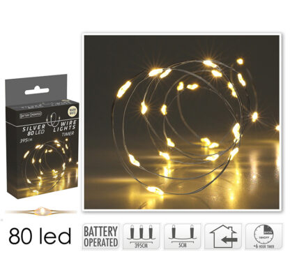 80 microled μπαταρίας με timer