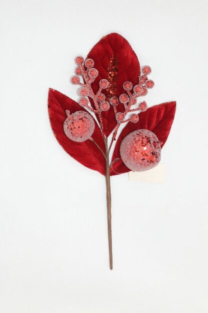 Beaded apple pick red clr