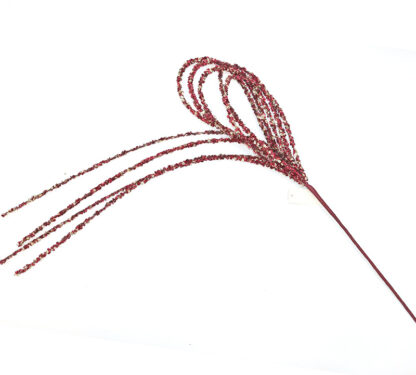 Beaded bow spray Burgundy