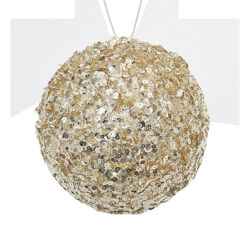 Sequin deco ball Champagne