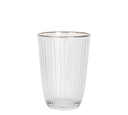 Ποτήρι 395ml με χρυσή ρίγα