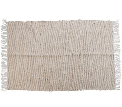 Χαλί "zig zag" μπεζ/λευκό 120x180cm