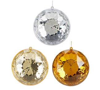 Aκρυλικό στολίδι διαμάντι σε 3 χρωμ.