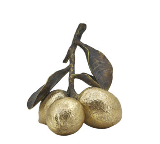 Kλαδί με 3 λεμόνια χρυσό 17cm