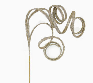 Long curly spray Champagne