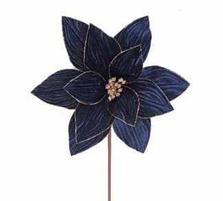 Αλεξανδρινό "Lux" γκοφρέ μπλε βελούδο