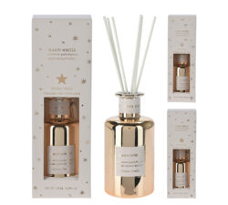 Αρωμ.έλαιο 125ml λευκό/χρυσό συσκ.δώρου 2 σχ.