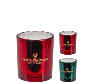 Αρωμ.κερί Merry Xmas σε γυάλα 7cm