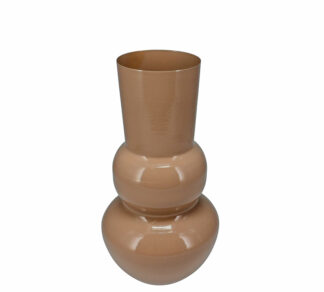 Βάζο εμαγέ αν.καφέ 16x30cm