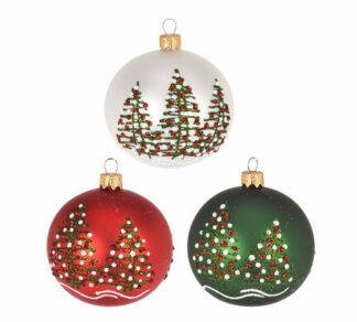 Γυάλινη μπάλλα φυσητή με χειροποίητο decor