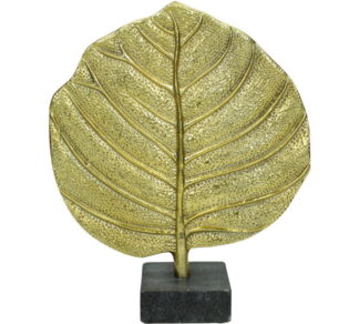 Διακοσμητικό Χρυσό φύλλο με τετράγωνη βάση