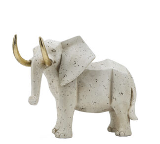 Διακοσμητικός ελέφαντας εκρού χρ.