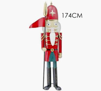 Καρυοθραύστης με σημαία κόκκινο