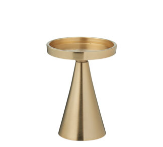 Κηροπήγιου αλουμινίου σχ.κωνος χρυσο 10x13cm