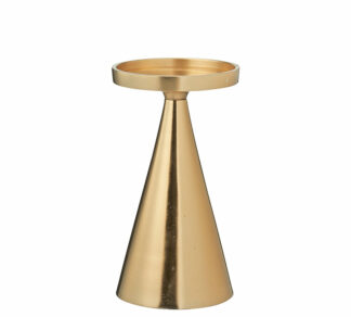 Κηροπήγιου αλουμινίου σχ.κωνος χρυσο 10x17cm