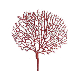 Κλαδί κοράλι κόκκινο στρας 55cm