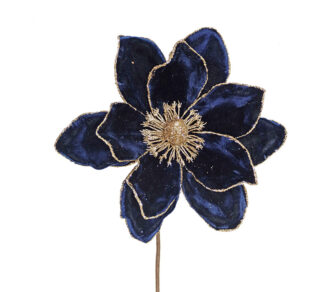 Μανώλια "Lux" μπλε βελούδο