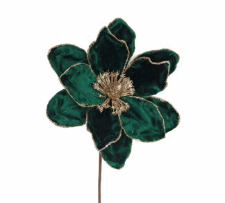 Μανώλια "Lux" πράσινο σμαραγδί βελούδο