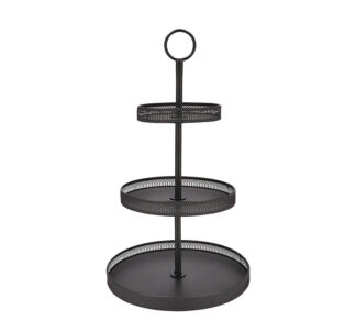 Μεταλλική 3πλή εταζερα σε μαύρο χρ.