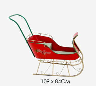 Μεταλλικό έλκηθρο σε κόκκινο χρ.