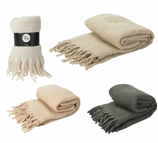 Ριχτάρι πλεκτό με κροσσια σε 4 χρωμ.