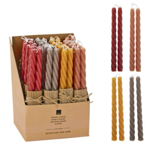 Σετ 2τεμ. Στριφτό κερί Βιέννης 2x25cm