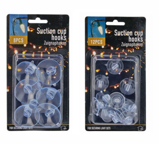 Σετ 8 γάντζοι με βεντουζα (2μεγ.) blistercard