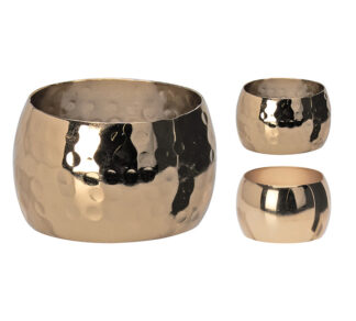 Σετ/4 δαχτυλίδι πετσέτας χρυσός κρίκος σε 2σχ.