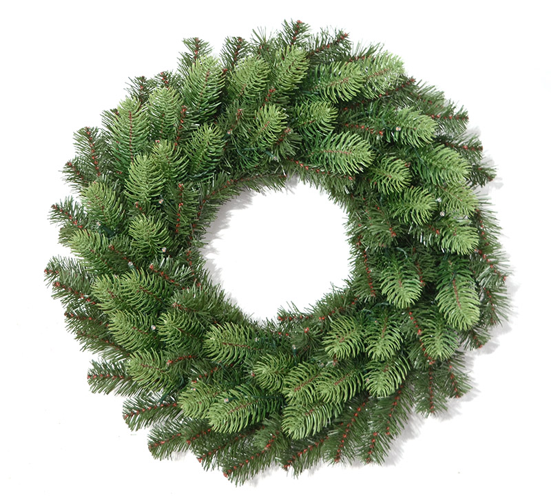 Στεφανι mixed (pe&pvc) 2 tone green 50cm