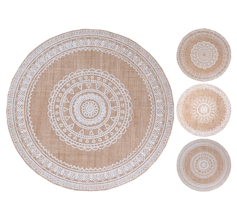 Στρογγυλό σουπλά από "γιούτα"