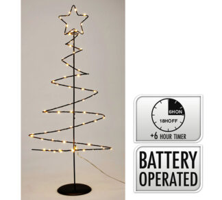 Φωτιζόμενο συρμάτινο έλατο με 63Led&Timer