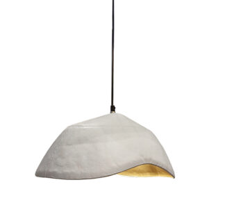 Φωτιστικο ασυμμετρο σχδ. λευκό/χρυσό 42cm