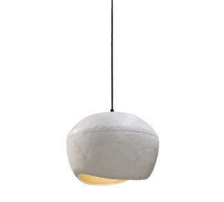 Φωτιστικο καμπανα σε ασυμμετρο σχδ. λευκό/χρυσό 31.5cm