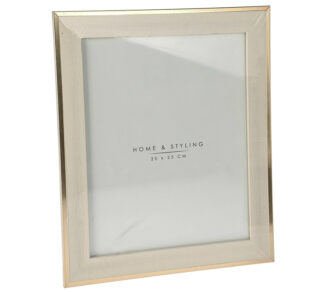 Φωτογραφοθηκη polysterine 24.5χ29.5 (20x25cm) ekρου/χρυση