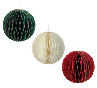 Χάρτινη μπάλλα 15cm σε 2 χρωμ.